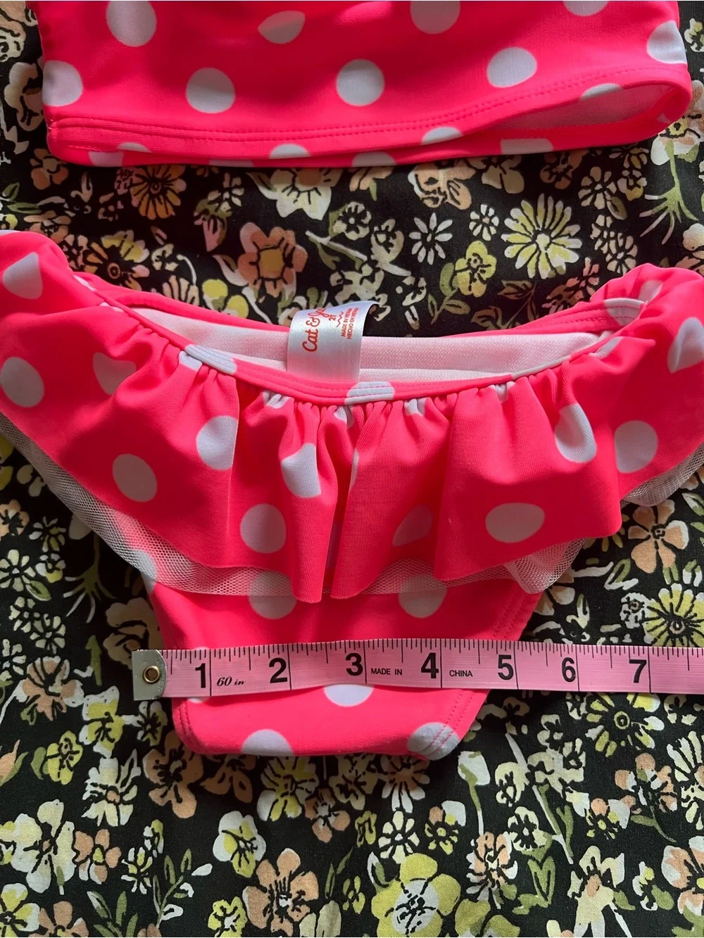 Cat & Jack Polka Dot Two Piece Swimsuit